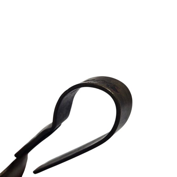 Vintage Curved Handle Baby Spoon Utensil Collectible Engraved Worn - Picture 7 of 16